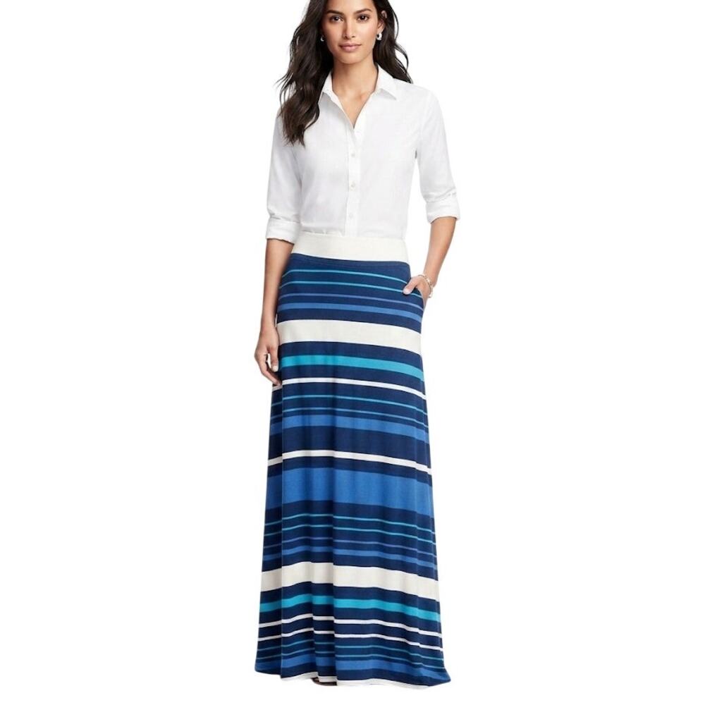MERONA Striped Maxi Skirt Summer Lightweight Plus Size 2X